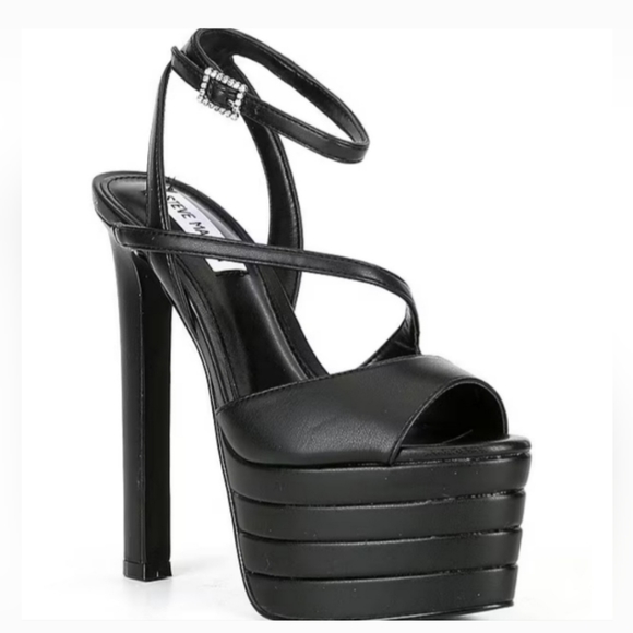 Steve Madden Larssa Strappy Platform Dress Sandals - Picture 11 of 12